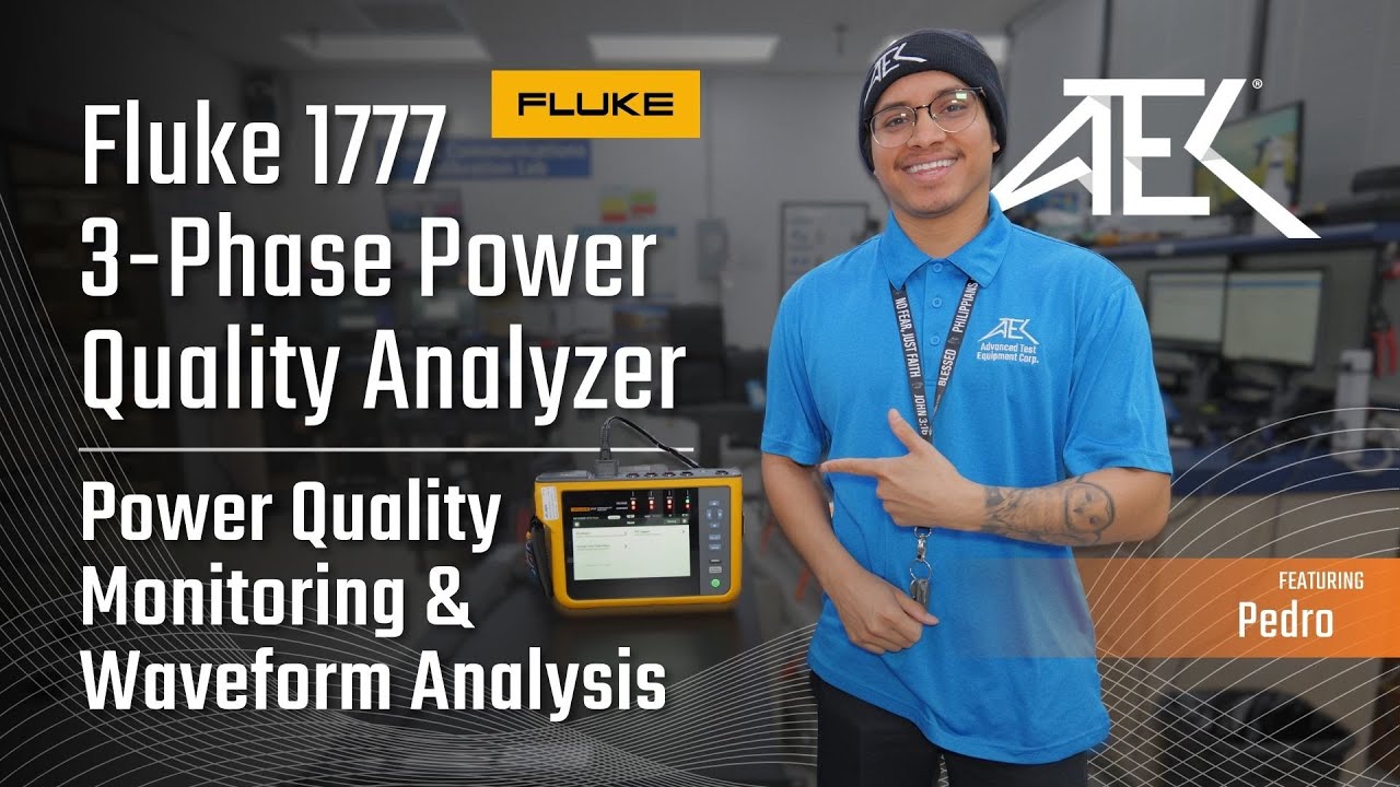 Fluke 1777 3 Phase Power Quality Analyzer | Power Quality Monitoring & Waveform Analysis Ft. Pedro
