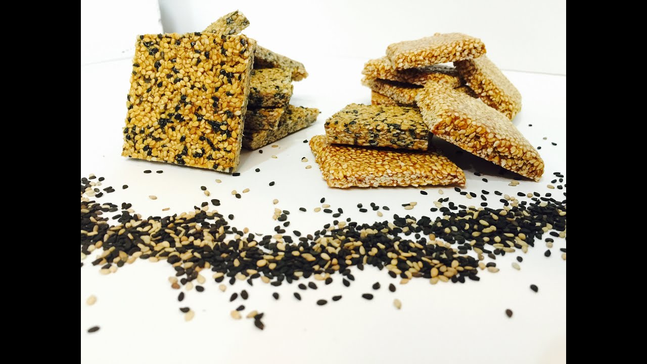 Sesame Seed Brittle using Jaggery in English with Raihana's Cuisines
