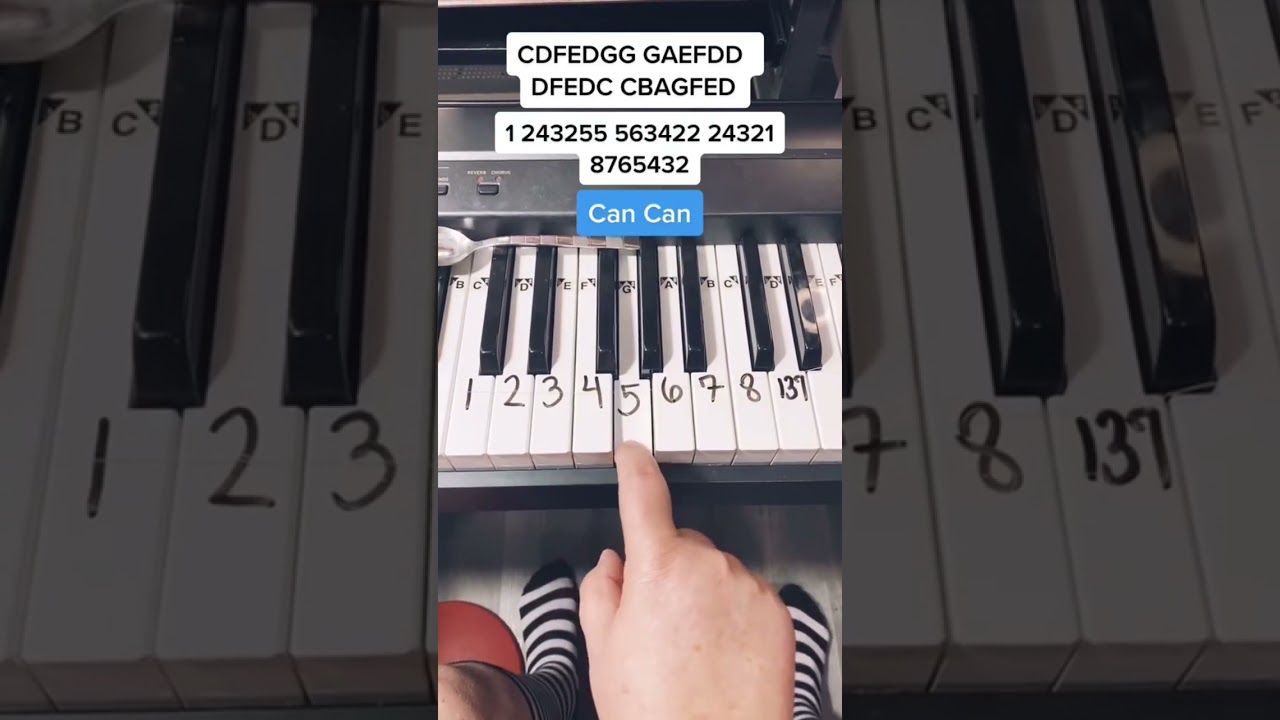 Tiktok Trend Piano Tutorial 😳😳😳 Can Can #shorts
