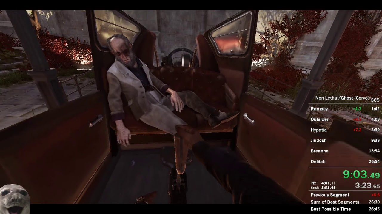 Dishonored 2 - Corvo Non-Lethal/Ghost Speedrun in 25:19 IGT (World Record)