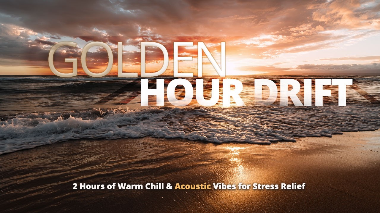 GOLDEN HOUR DRIFT: 2 Hours of Warm Chill & Acoustic Vibes for Stress Relief | Sunset Serenity