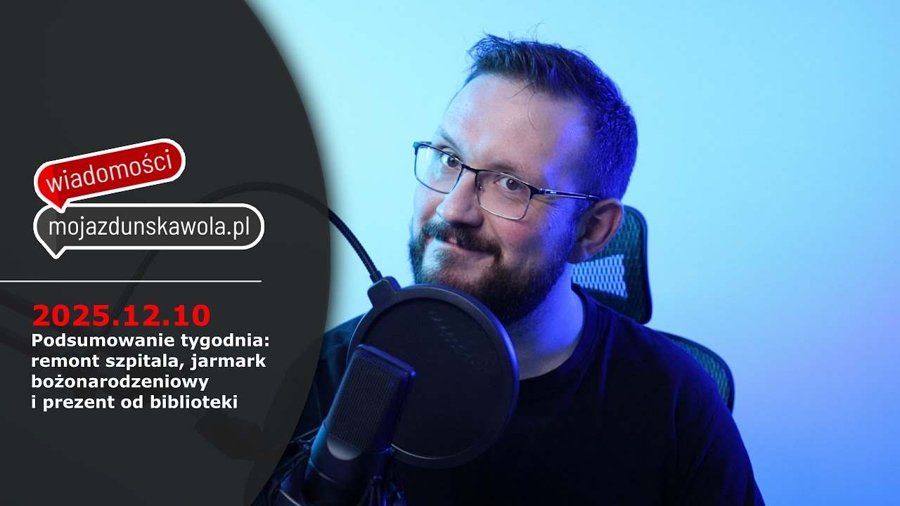 Podsumowanie tygodnia w Zduńskiej Woli: remont szpitala, jarmark bożonarodzeniowy i prezent od MBP