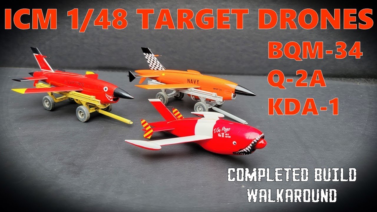 1/48 ICM BQM-34 / KDA-1 / Q-2A Firebee Target Drones - Completed Build Walk Around