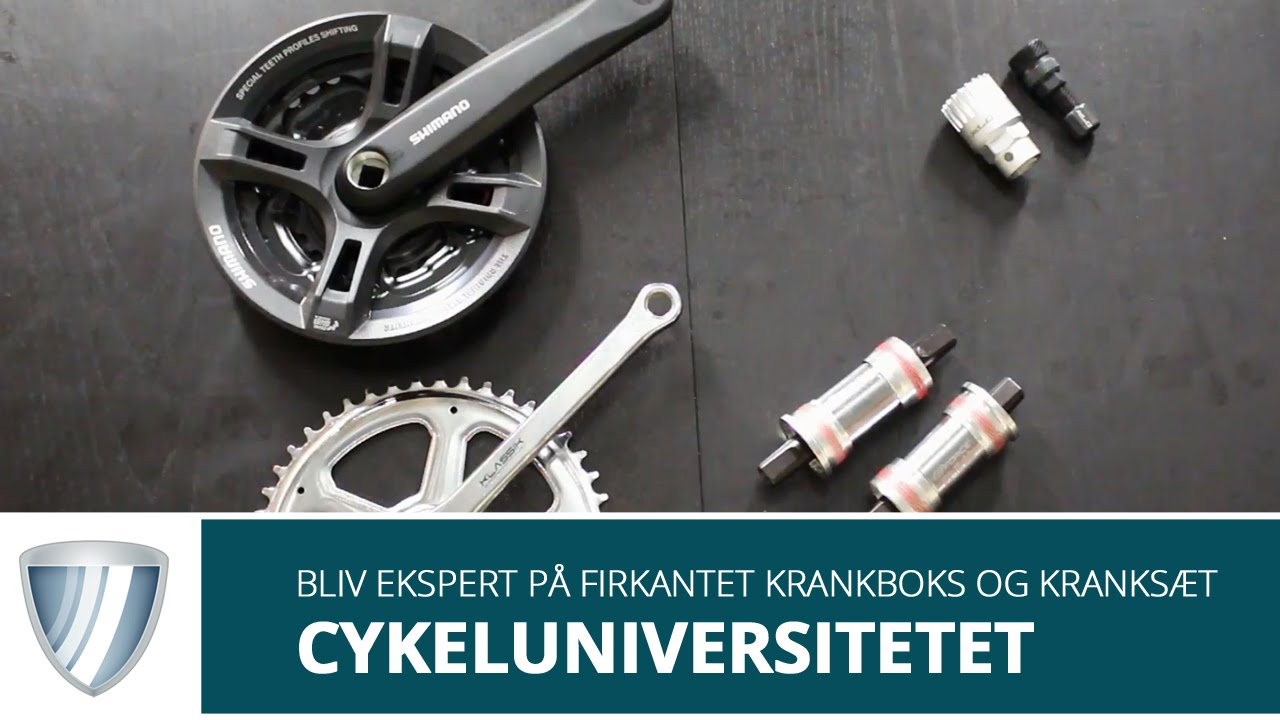Cykeluniversitetet: Alt om firkantet krankboks og kranksæt