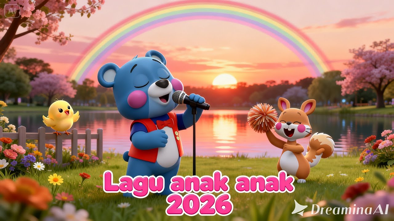 Naik-Naik ke Puncak Gunung 🌄 | Lagu Anak Edukatif & Ceria | Animasi 3D