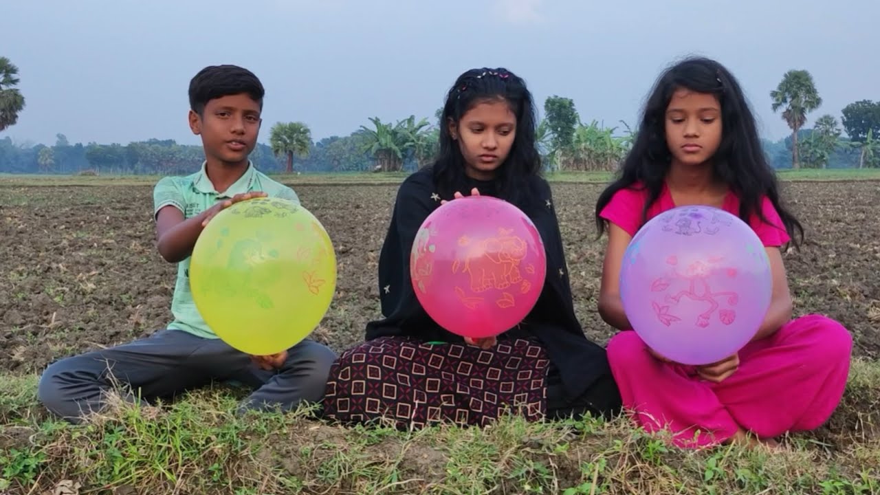 outdoor fun with Flower Balloon and learn colors for kids by I kids episode -432.