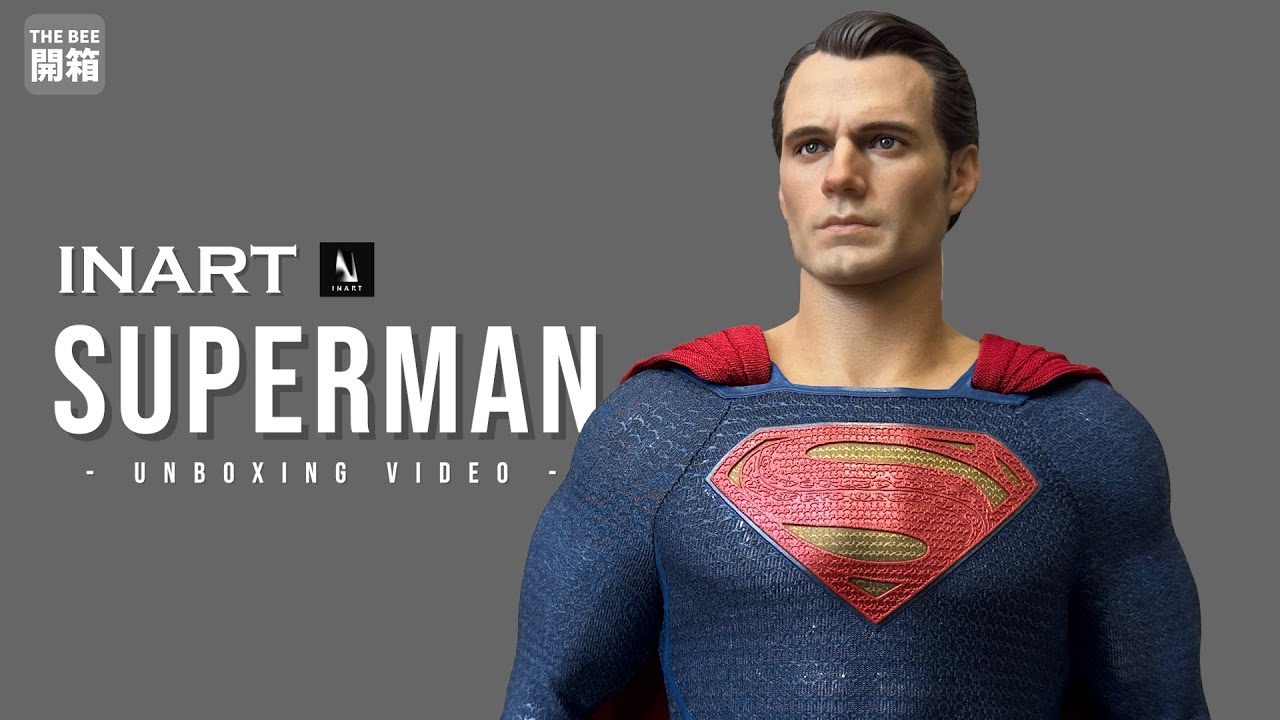 【THE BEE開箱】INART Superman (Batman v Superman) 1/6 Unboxing Video 超人 1/6 可動模型開箱 4K
