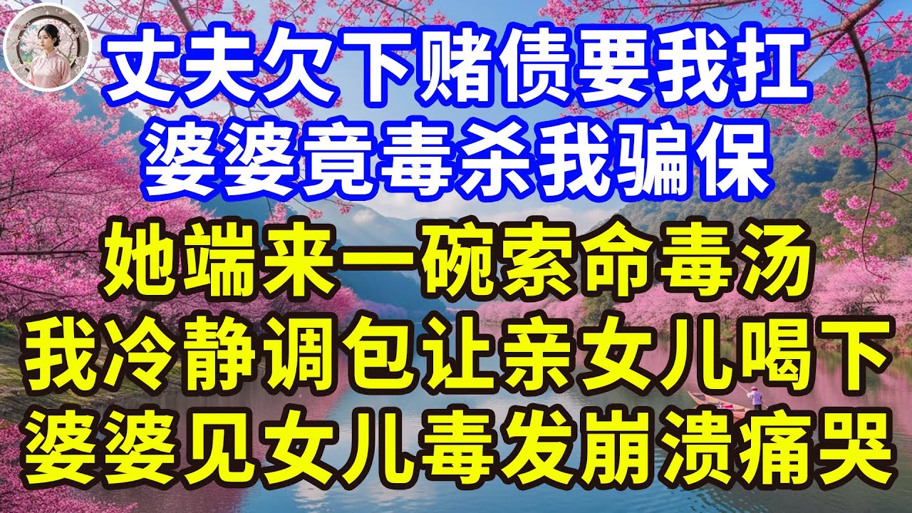 丈夫欠下赌债要我扛，婆婆竟毒杀我骗保，她端来一碗索命毒汤，我冷静调包让亲女儿喝下，婆婆见女儿毒发崩溃痛哭！#感人故事 #人生哲学 #生活經驗 #情感故事 #故事