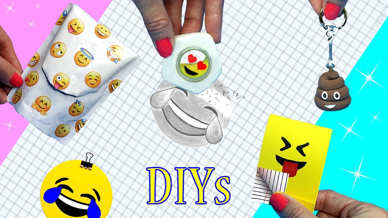 DIY School Supplies! 5 EMOJI DIYs (Miniature Backpack, Notebook, Keychain, Liquid Eraser)Cool Crafts