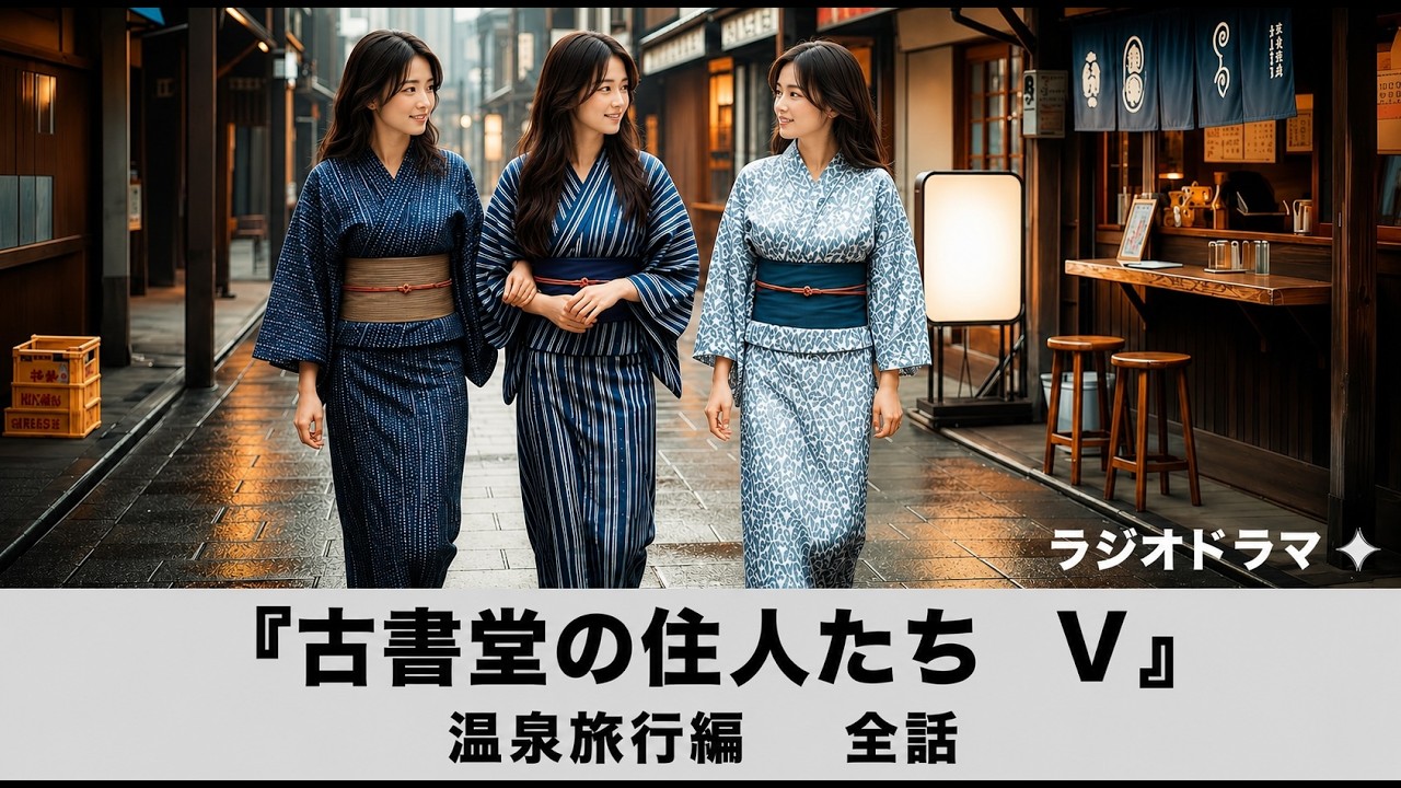 ラジオドラマ（コメディ・ミステリー）『古書堂の佳人たち〜温泉旅行編』（全話）