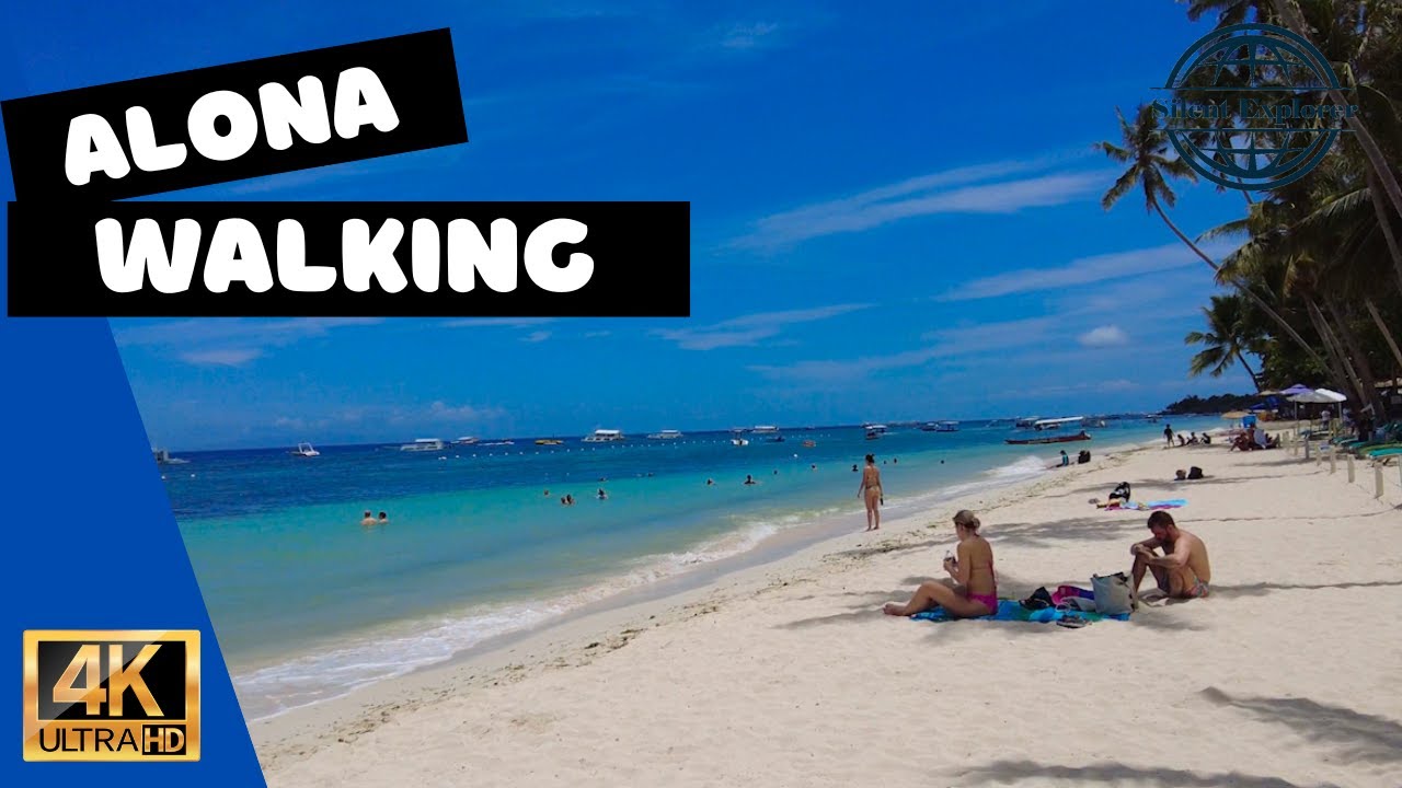 Philippines Paradise: Walking Tour of Alona Beach -4K-