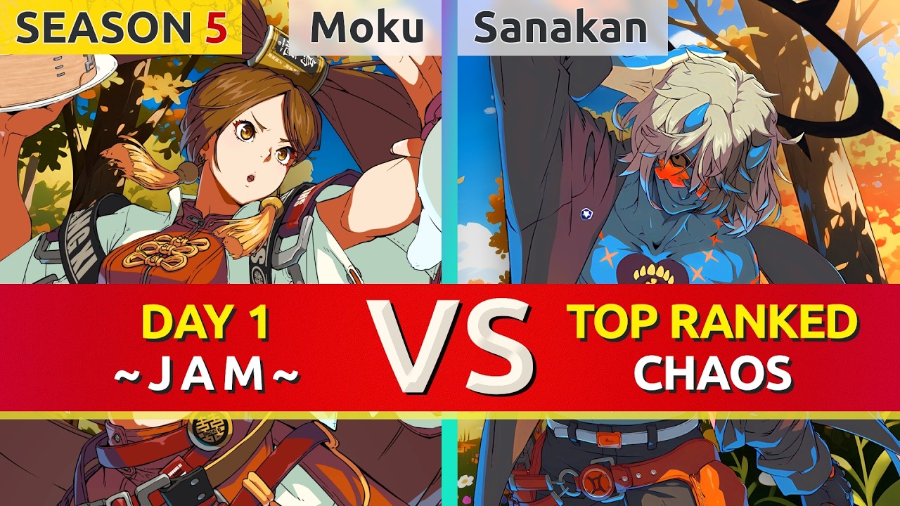 GGST 2.00 ▰ Moku (Day 1 Jam) vs Sanakan (TOP Ranked Happy Chaos). High Level Gameplay