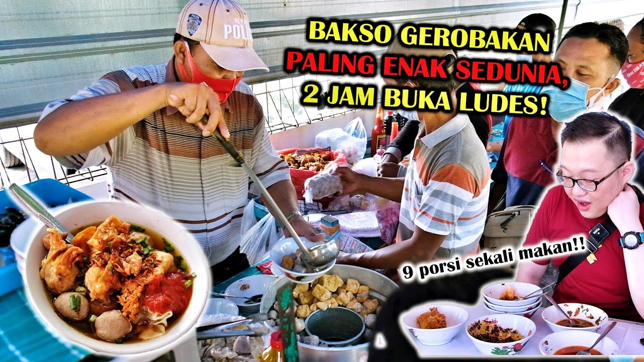 BAKSO GEROBAKAN PALING ENAK SEDUNIA VERSI GUE! 2JAM BUKA DI BORONG EMAK-EMAK HABIS! #KulinerSurabaya