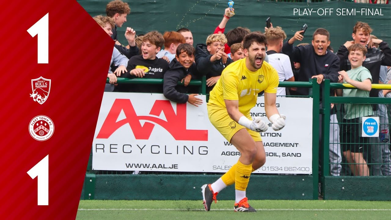 MATCH HIGHLIGHTS | Jersey Bulls 1 Fleet Town 1