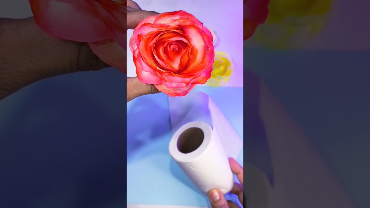 Como fazer rosa de papel #manualidades #papercraft #diy