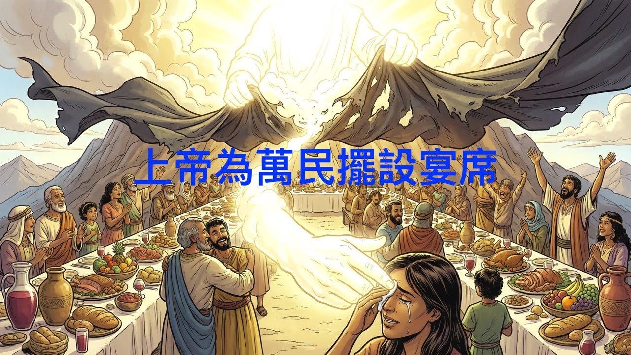 詩歌SS-4508【上帝為萬民擺設宴席】以賽亞書25章6-9節〖羊咩咩-Ai聖經經文詩歌工作室〗