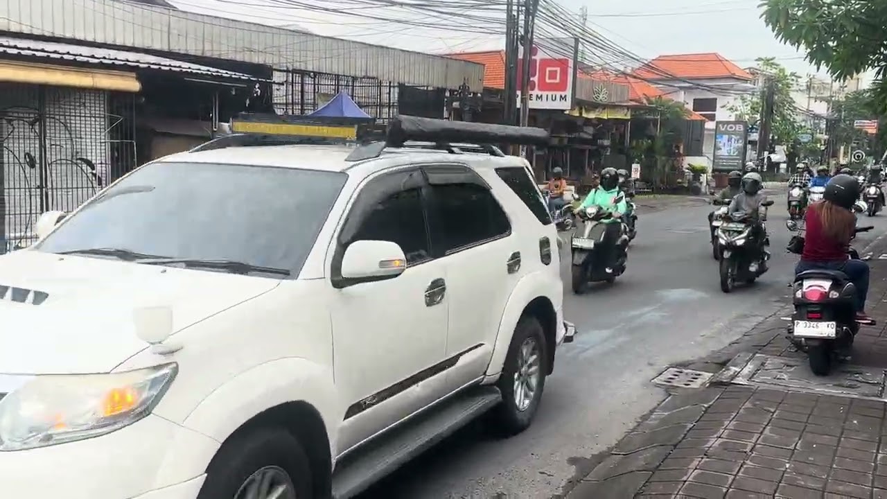 Motorcycles are on the way to the road trip.