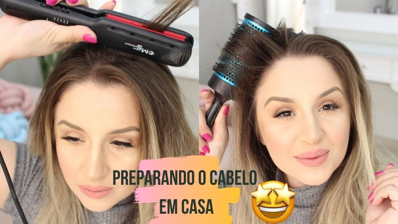 Como PREPARAR  um cabelo SOZINHA - Por Priscila Barbosa