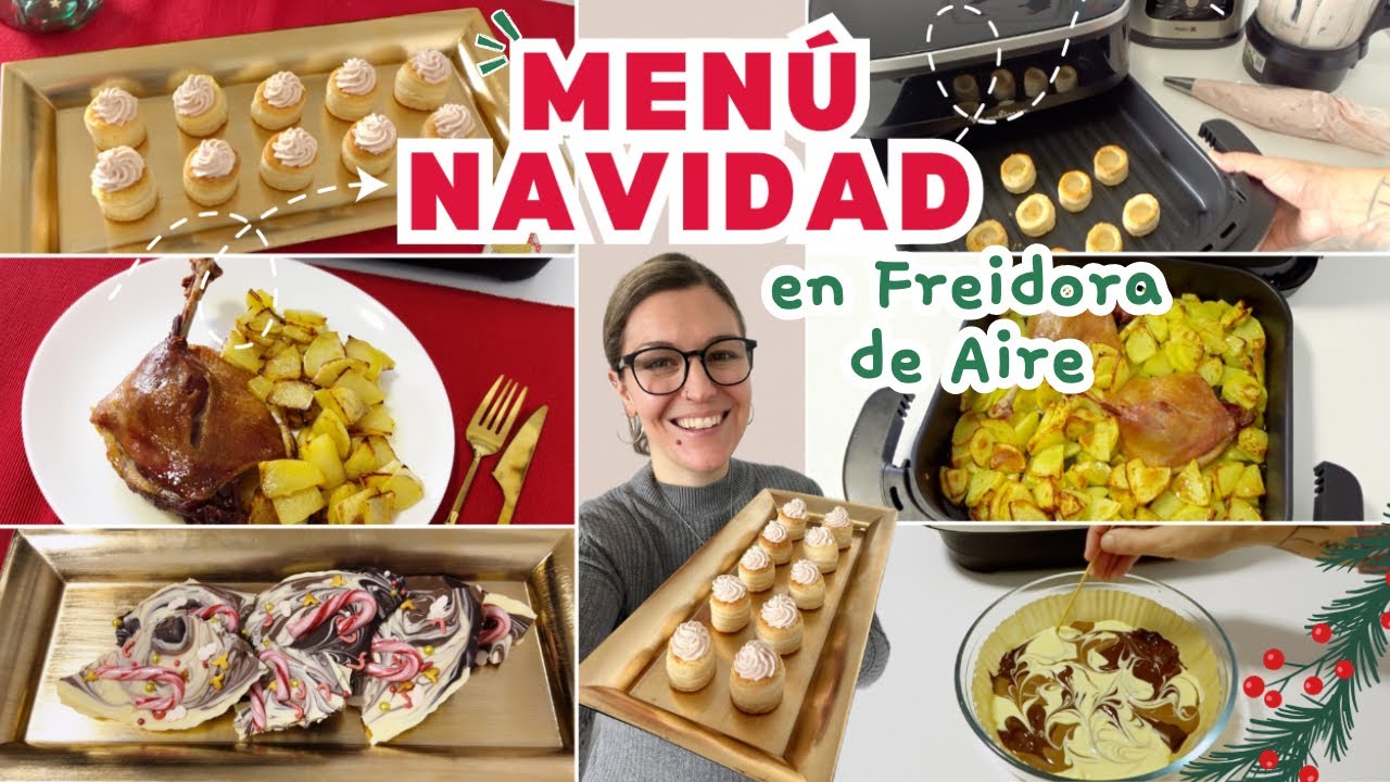 MENÚ NAVIDAD en FREIDORA DE AIRE *Recetas Fáciles y Rápidas con MOULINEX Surface XL*