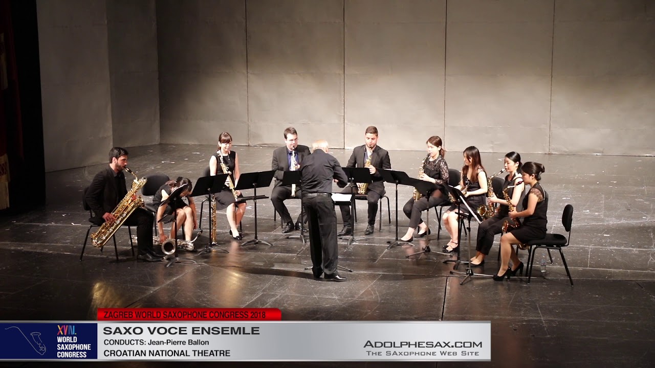 Capriccio by Jaques Ibert   Saxo Voce Ensemble   XVIII World Sax Congress 2018 #adolphesax