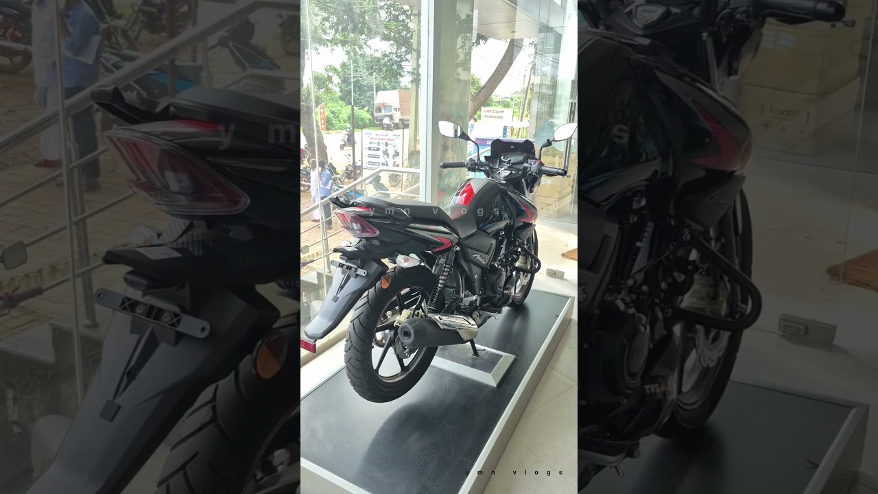 TVS 🔥Apache RTR 160 2V New Model 2025 Black Colour  #apache160rtr2v