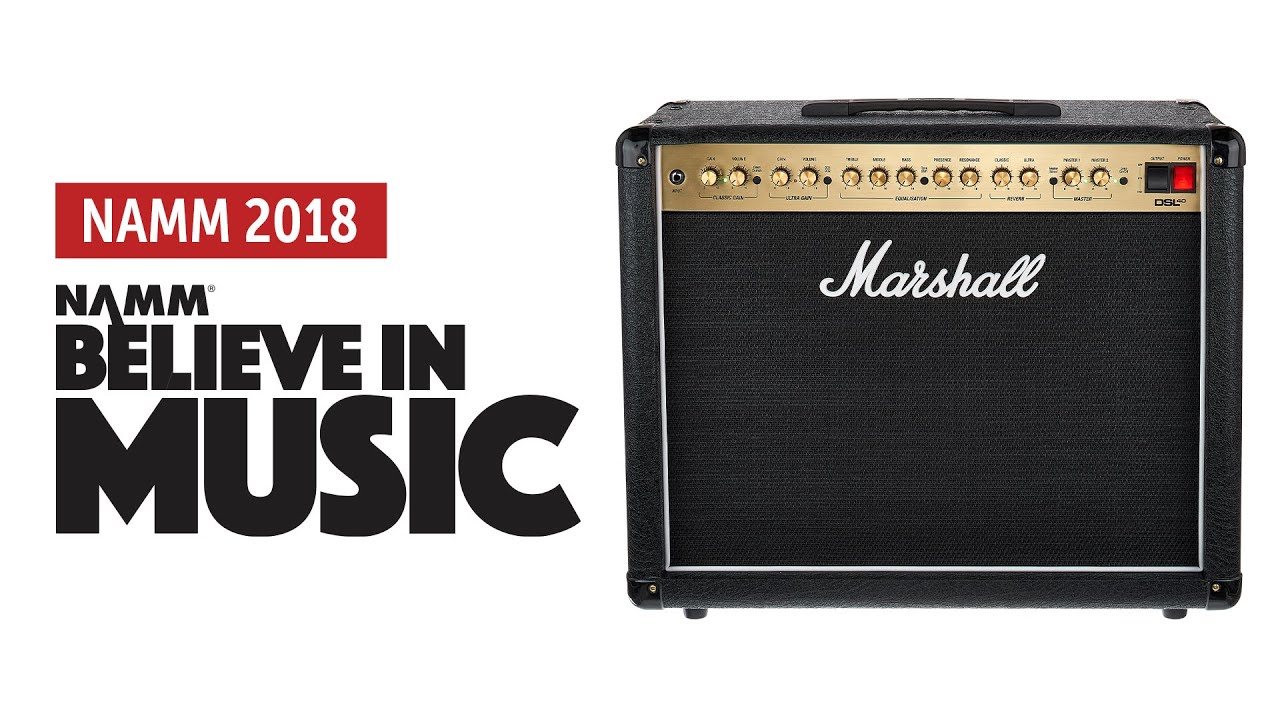 Namm 2018: Marshall DSL40C-R Sound Demo (no talking)