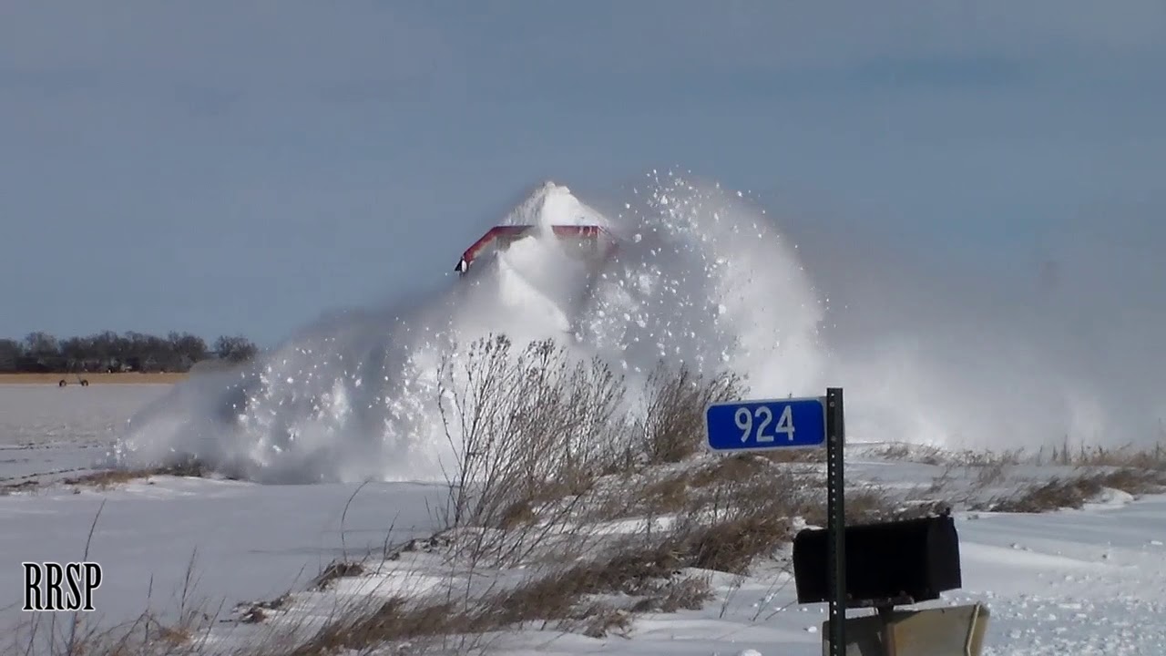 SNOW PLOWING ACTION: Nebraska Central Dashing through the Snow