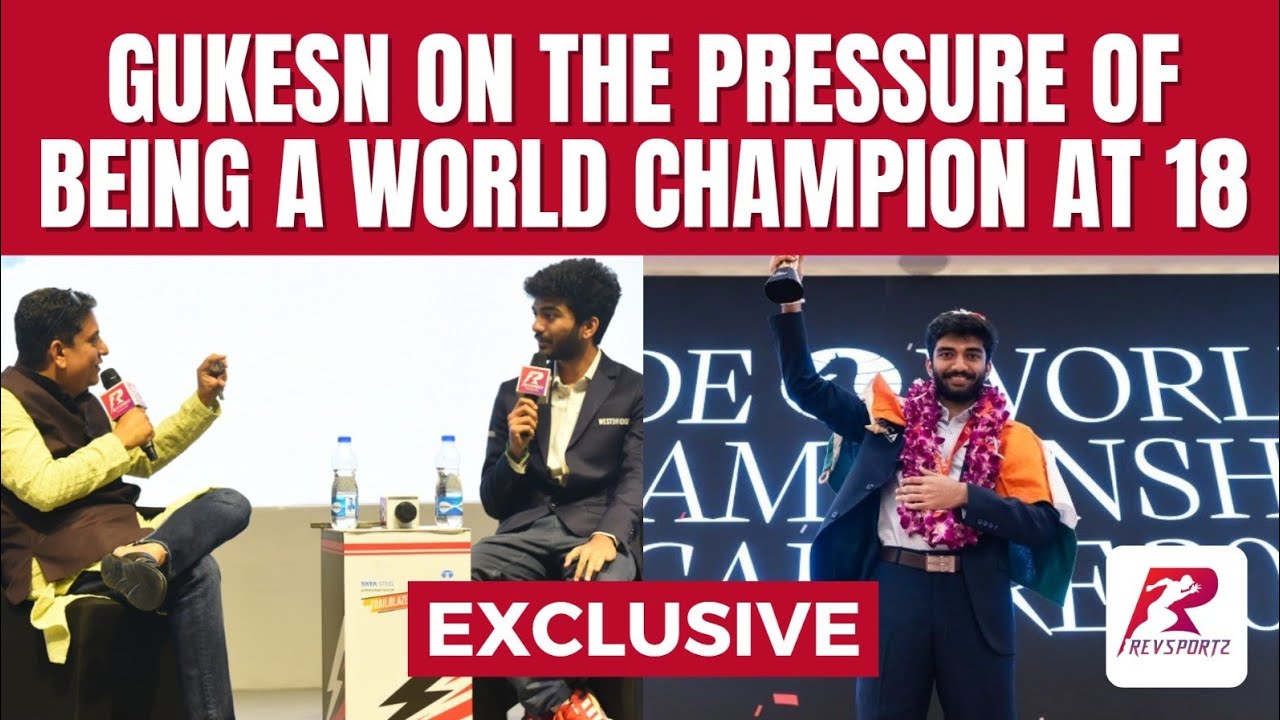 #DGukesh Exclusive: The story of Indian chess with D. Gukesh, at the Trailblazers 3.0.