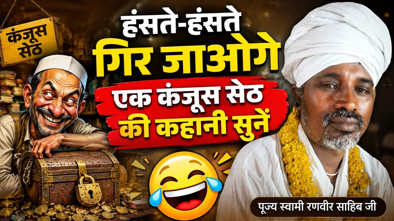 हँसते हँसते  गिर जाओगे एक कंजूस सेठ की कहानी swami ranveer