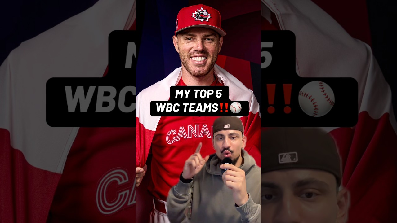 My Top 5 WBC Teams ‼️ #mlb #worldbaseballclassic #wbc2026 #fyp #foryou