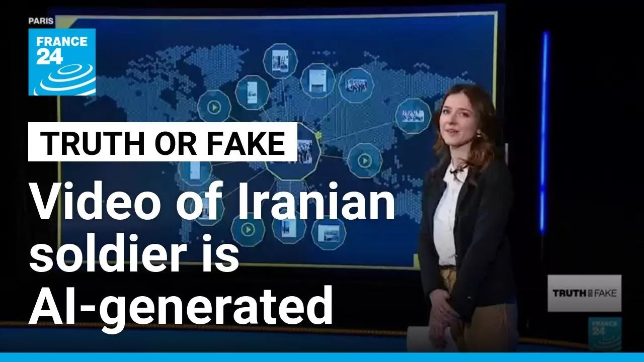 Video of Iranian soldier being targeted in a Tehran strike is AI generated • FRANCE 24 English