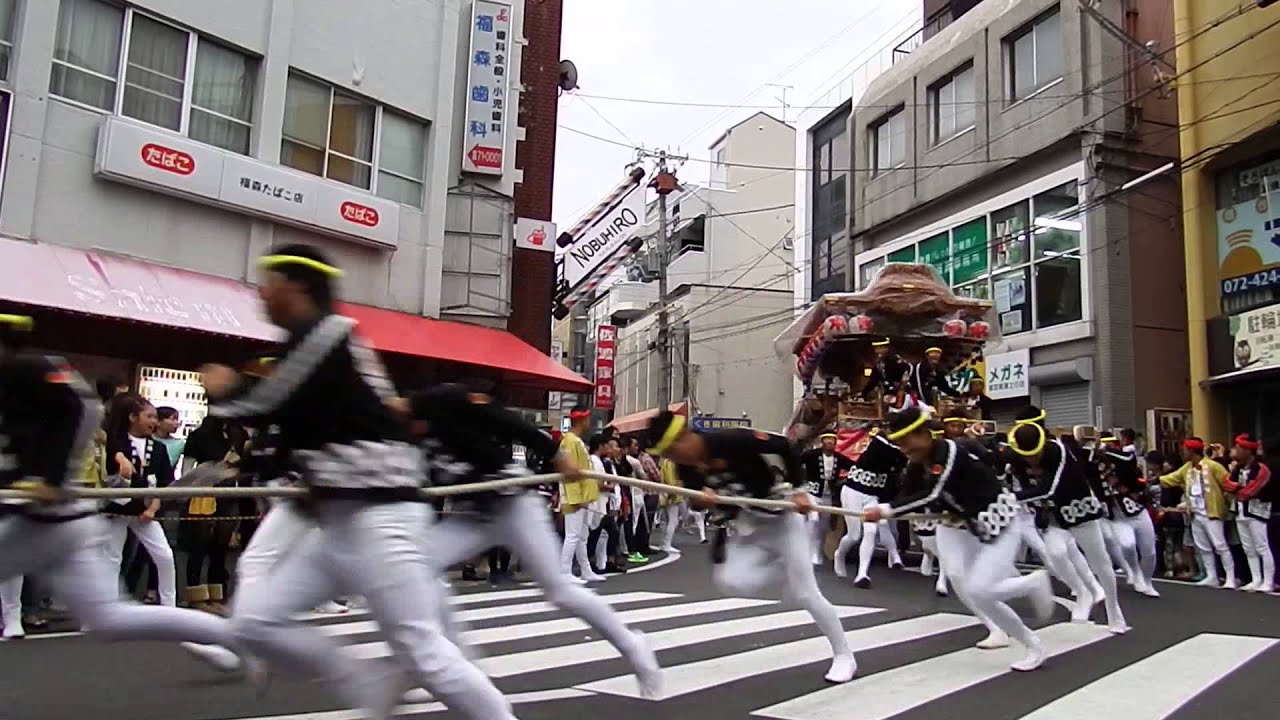やぐらパレード2014：疾走シーン -Hannan Yagura-