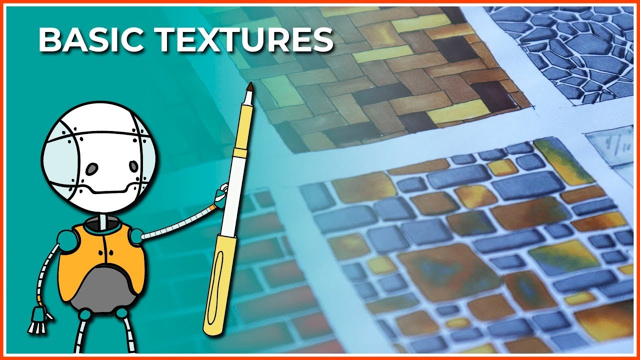 How to draw...TEXTURE | Using Markers