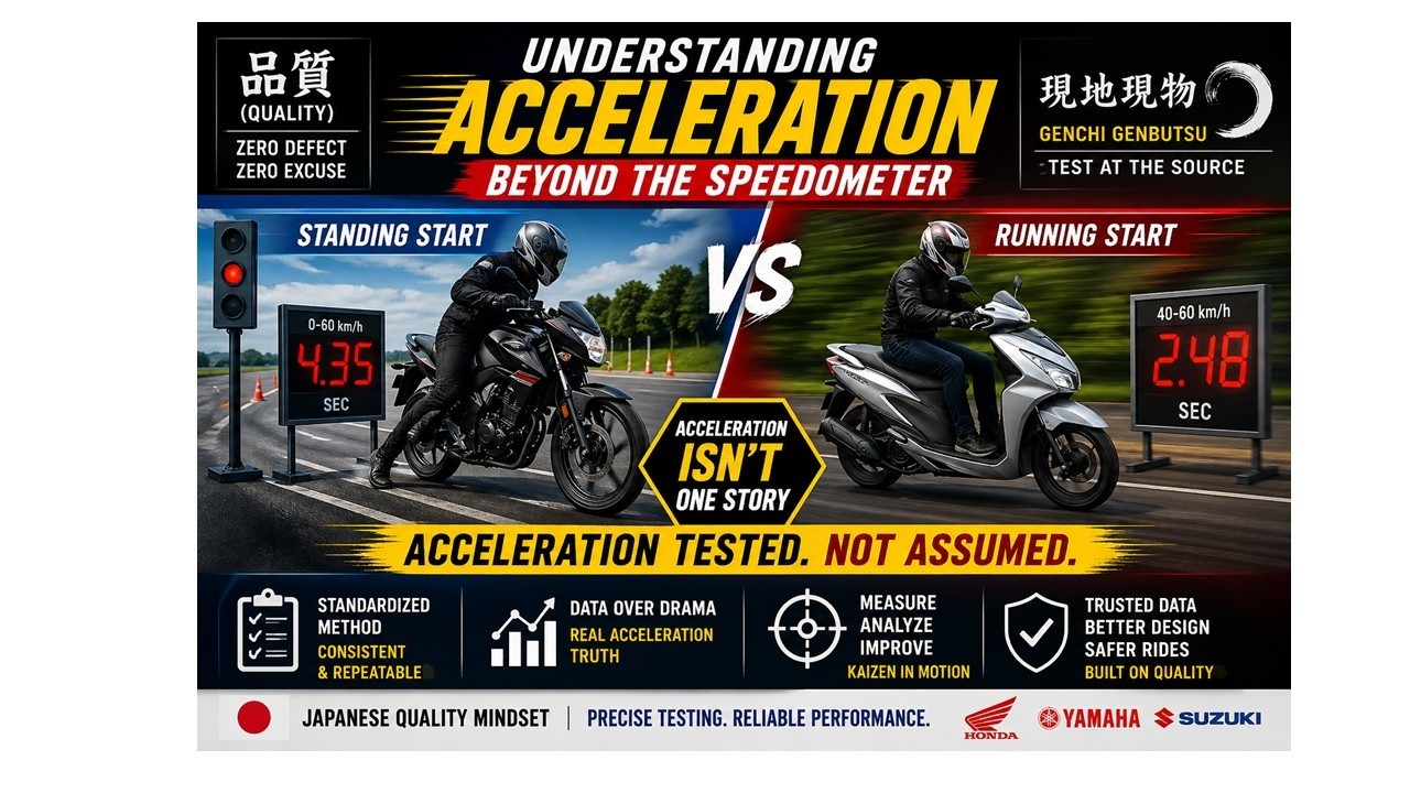 Acceleration Measurement Test for Motorcycles and Scooters