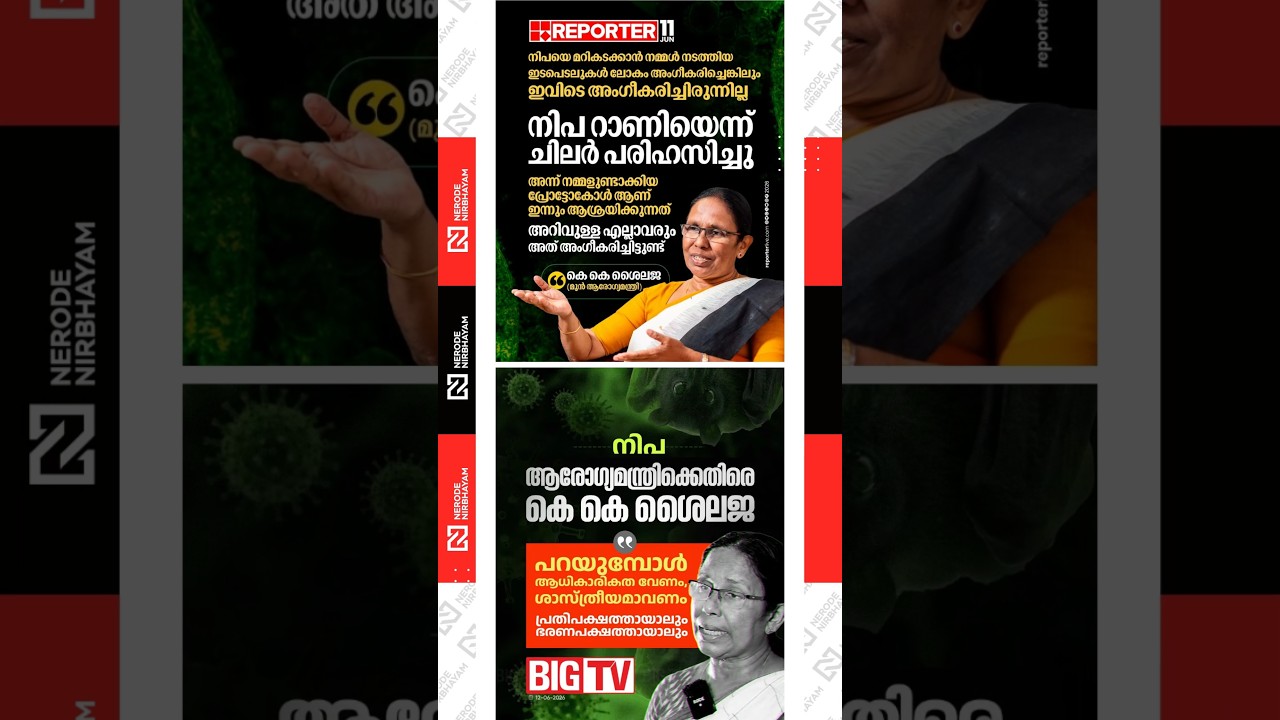 KK. Shailaja criticises the Health Minister K. Muraleedharan | Nipah Virus | udf government