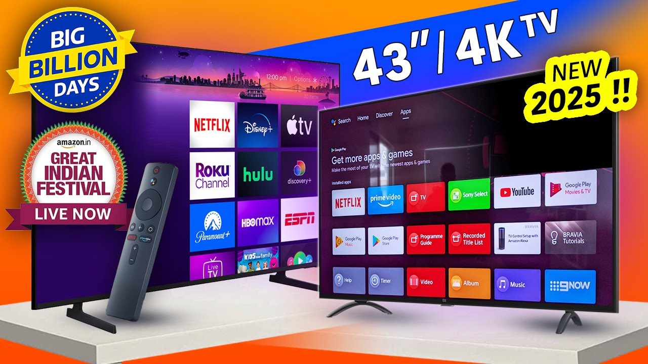 Best 43 inch Smart TV 2025 🔥 Top 3 Deals on 4K Smart TVs Under 30000