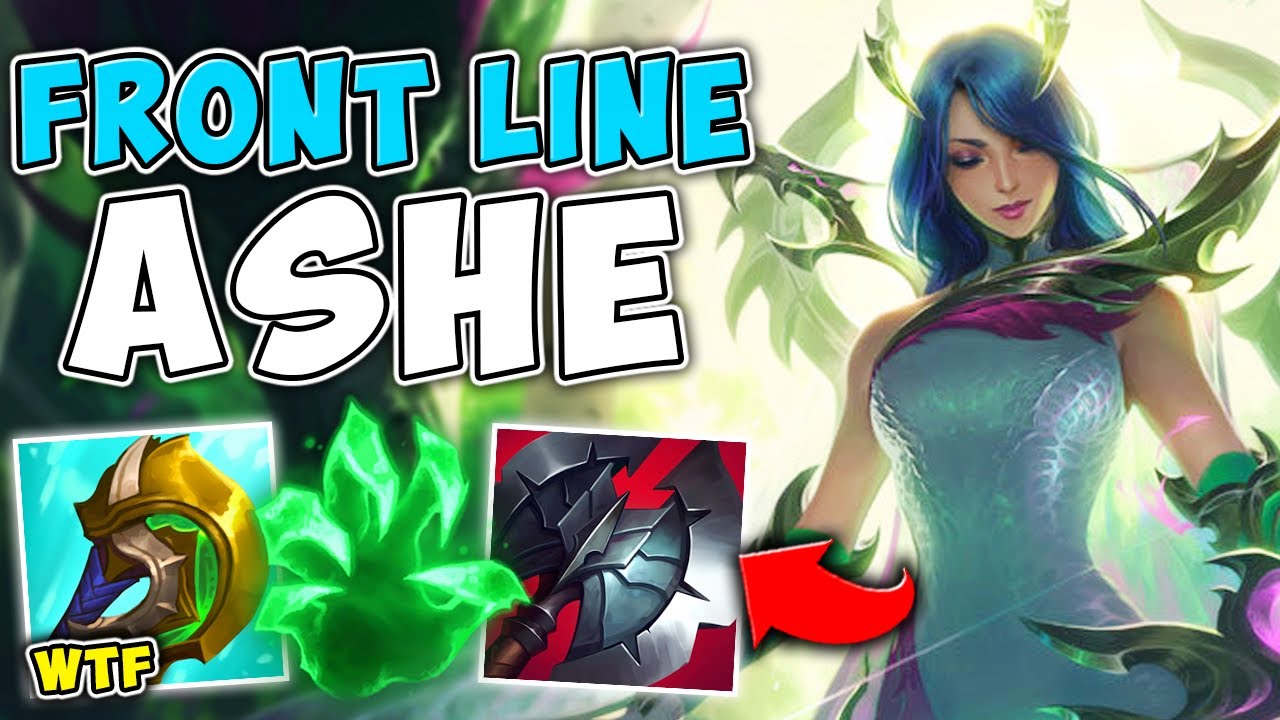 TANK ASHE TOP IS THE BEST RANGED FRONT LINE EVER! (ENDLESS SLOWS) - League of Legends
