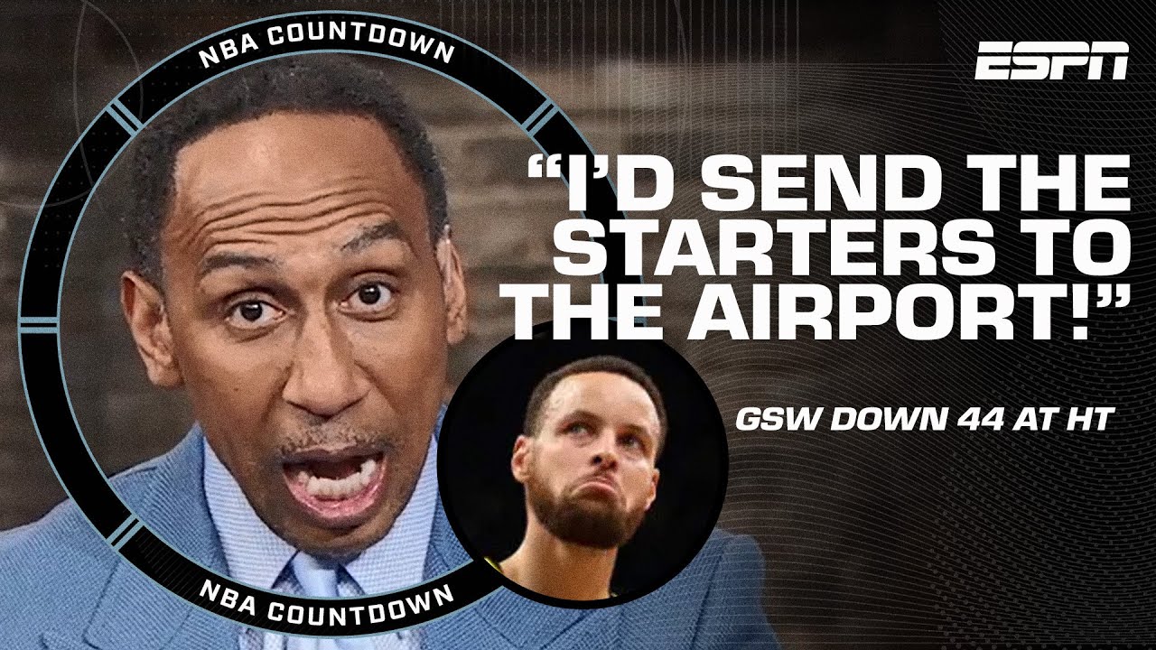 Stephen A. reacts to Celtics' record halftime lead over GSW: 'EPIC BUTT WHOOPING!' | NBA Countdown