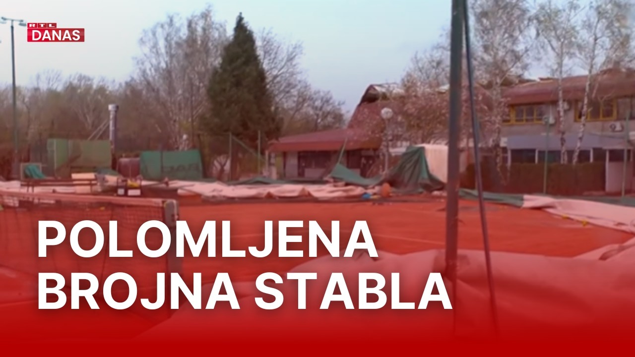 Kaos diljem Zagreba: Vjetar i&scaron;čupao krov dvorane, tereni i svlačionice pod vodom | RTL Danas