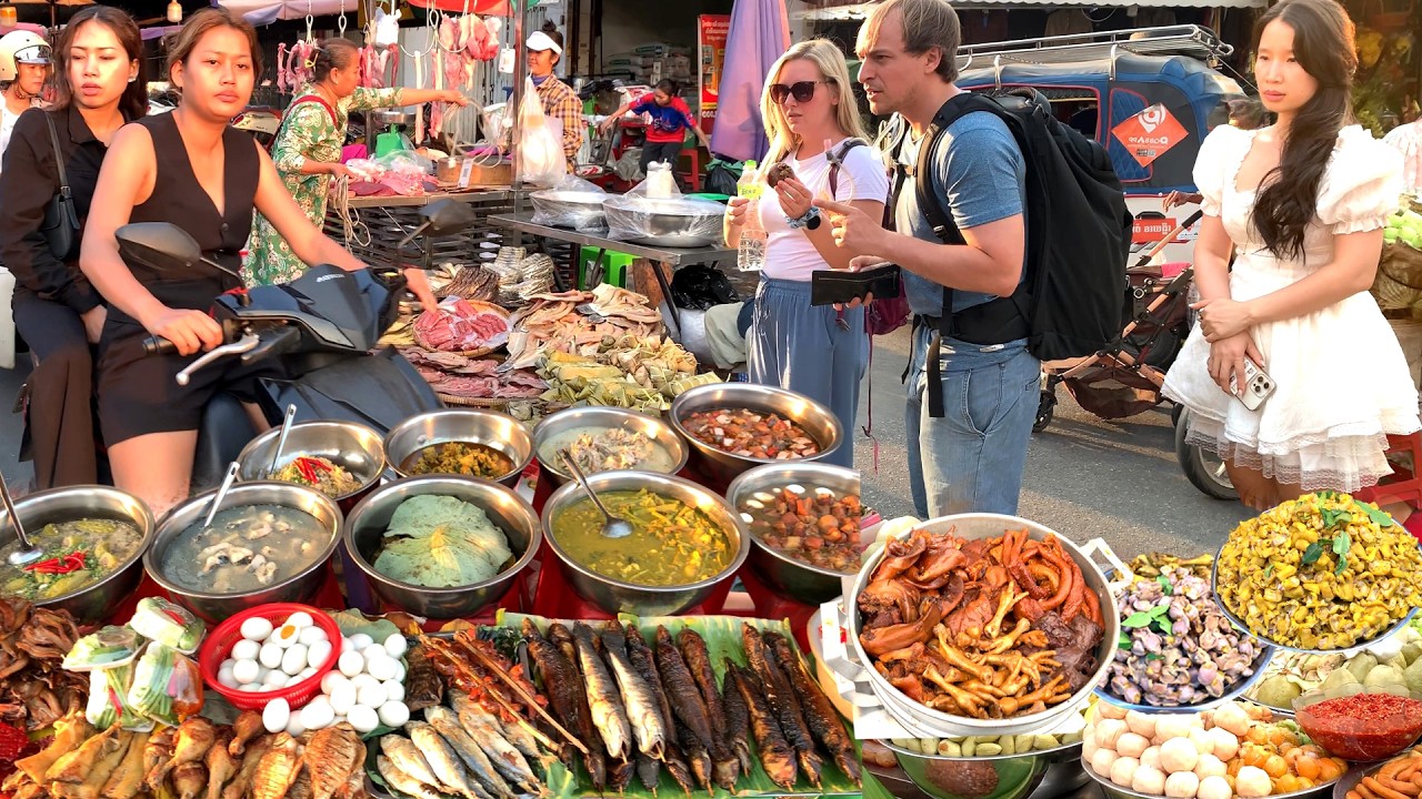Wonderful Place! CAMBODIAN Street Food 2026 - Walking Tour in Toul Tumpong & Boeung Trabek Plaza