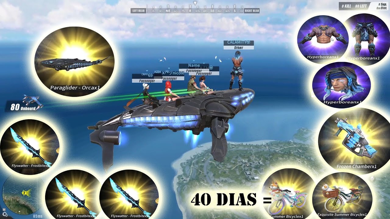 SPENDING DIAMONDS - 40 DIAS MAX BIKE ORCA AVENGERS TEAM PARA GLIDER - FROZEN LAPU LAPU (ROS UPDATE)