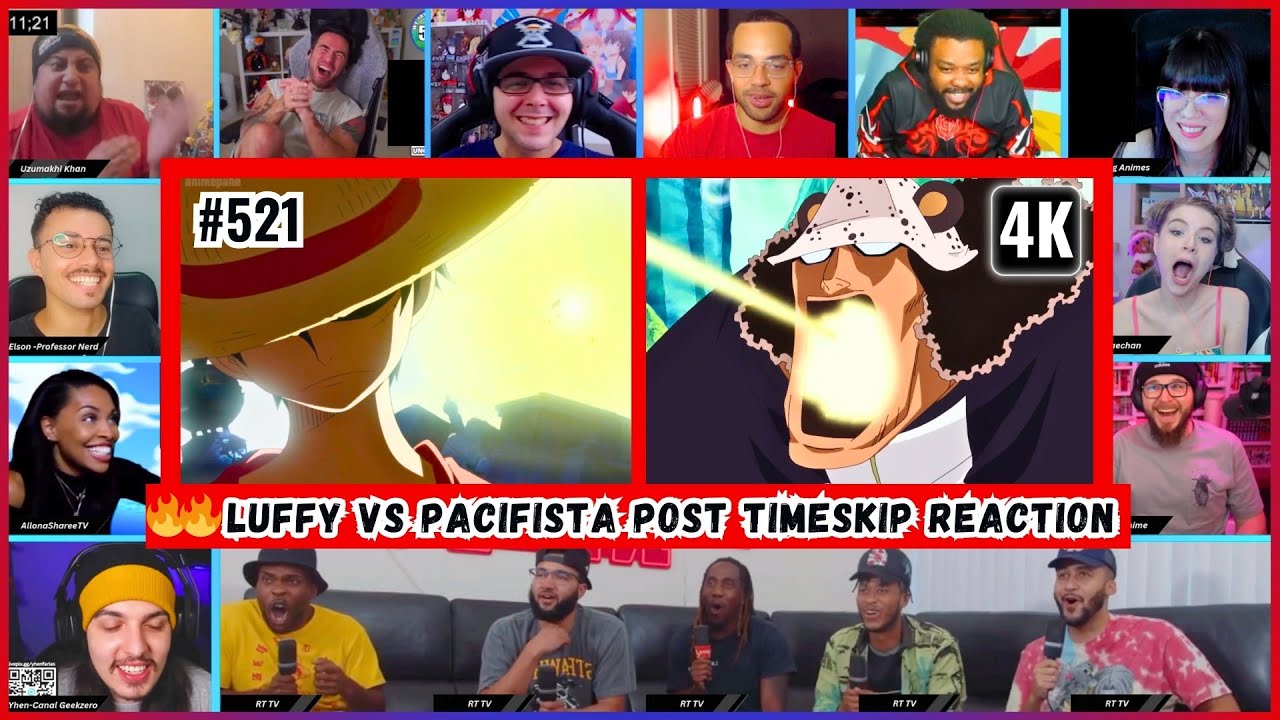 🔥🔥20+ Reactors One Piece Episode 521 Mega Reaction Mashup - 20以上の反応 ワンピース エピソード521 リアクションマッシュアップ