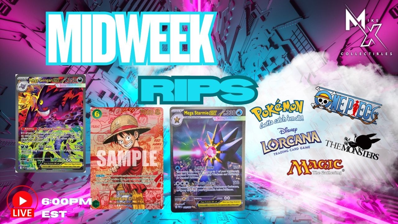 🔴LIVE NOW: Mike X Collectibles Online TCG Store – Midweek Rips - PERFECT ORDER MEGA STARMIE HUNT!