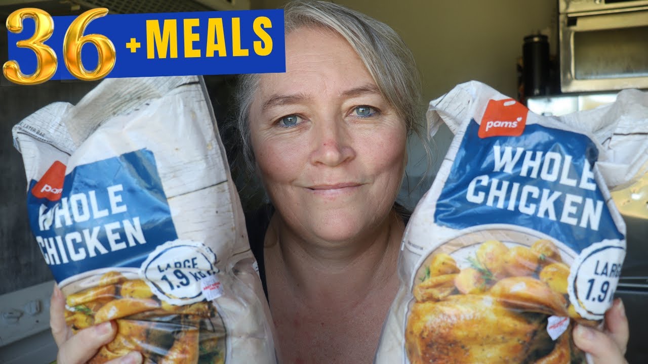 Two Whole Chickens | Dinners for a WEEK | Budget Shopping | Recession Meal plan