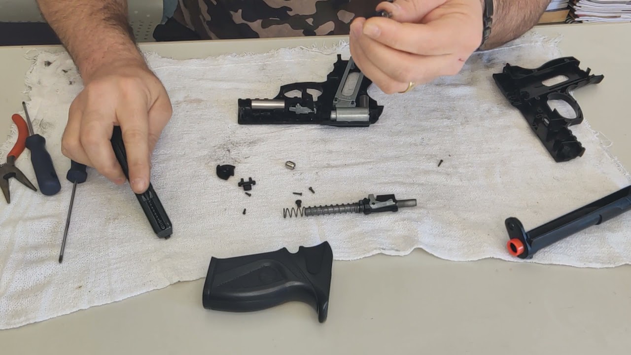 Montagem completa Pistola C11 (Airsoft 6mm).