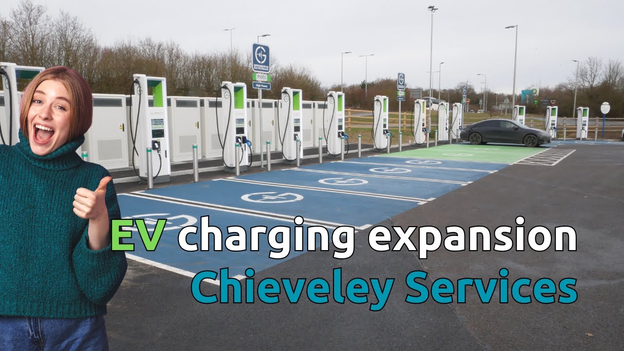 EV charging expansion at Moto Chieveley Services (in January 2024)