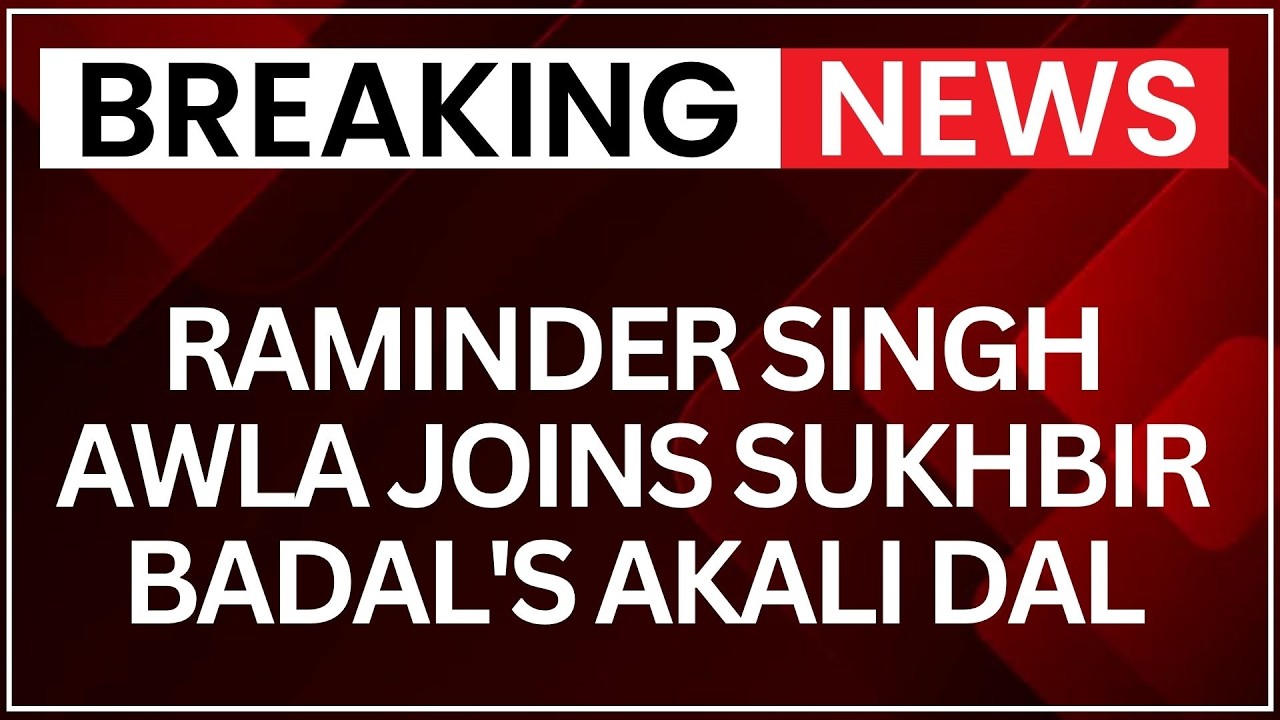 Punjab Elections: Raminder Singh Awla Joins Sukhbir Badal's Akali Dal Ahead of Punjab 2027 Polls