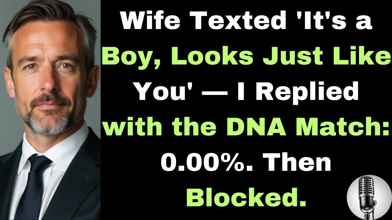 Wife Texted 'It's a Boy, Looks Just Like You' — I Replied with the DNA Match: 0.00%. Then Blocked.