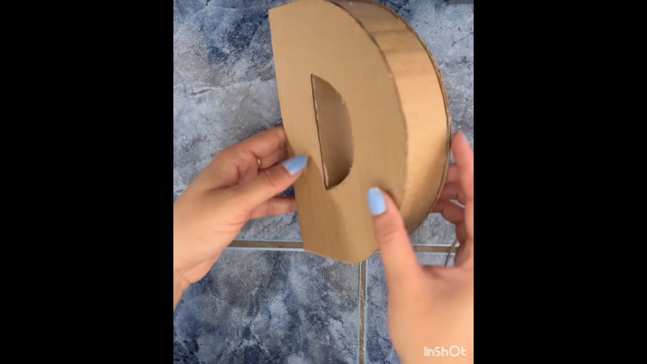 DIY 3D letter D 