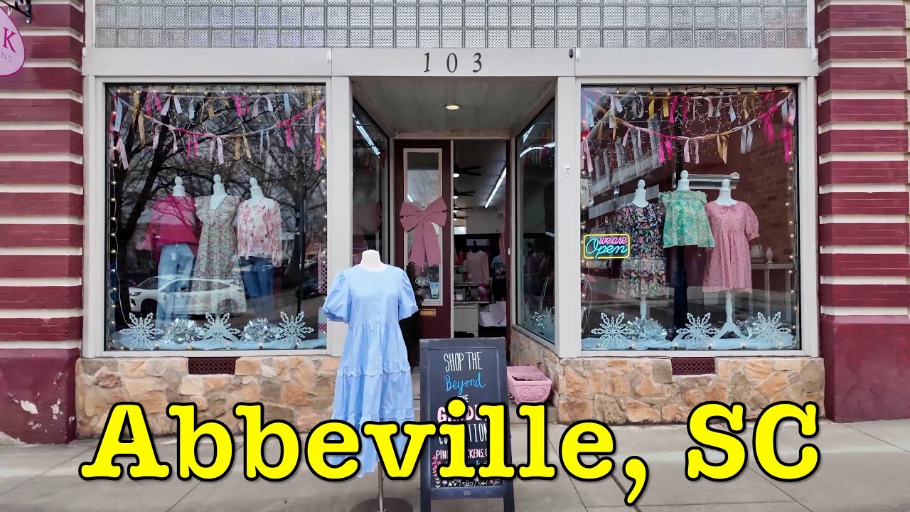 Abbeville | Town Center Walk Through |  Visit, shop, eat, move to, or start a business